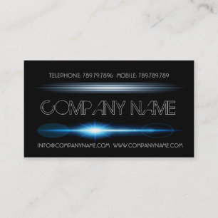 Night Club Manager Schwarzes Licht Visitenkarte