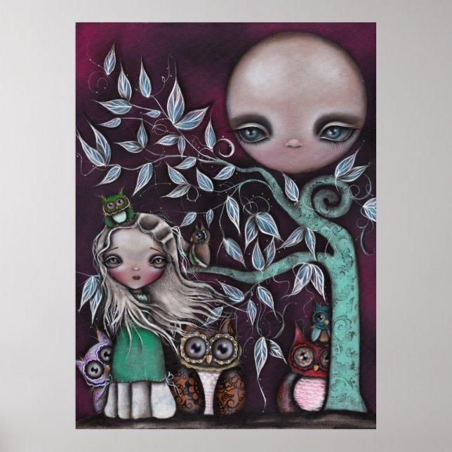 Night Creatures Owls Poster (Vorne)