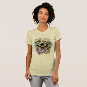 Night Crew Waschbär-Graffiti-T-Shirt T-Shirt