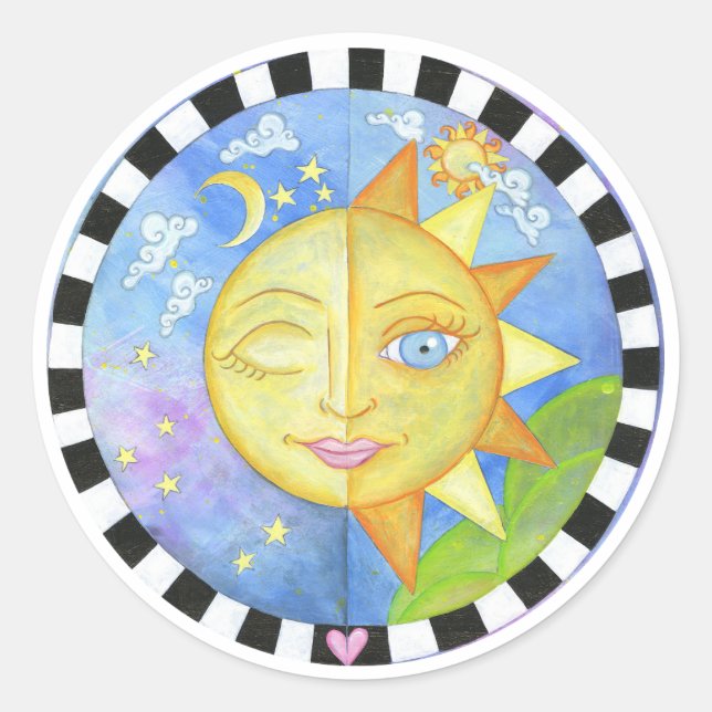 Night & Day Aufkleber (Vorderseite)