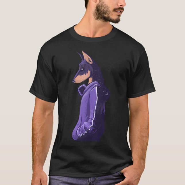 Night Doberman T-Shirt (Vorderseite)