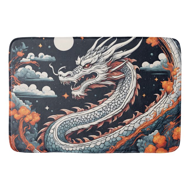 night dragon bath mat badematte (Vorderseite)