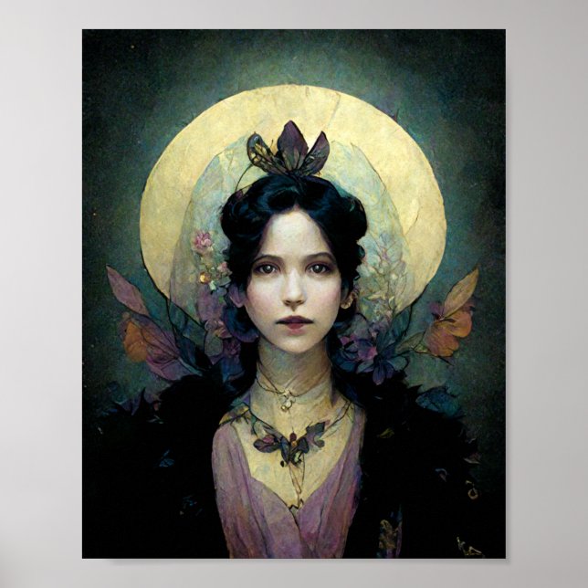 Night Fairy Fantasy Art Poster (Vorne)