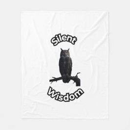  **Night Forest Owl – Realistic Nocturnal Owl Illu Fleecedecke