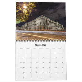 Night Foto 2024 Calendar Welt Berühmte Landschaft Kalender