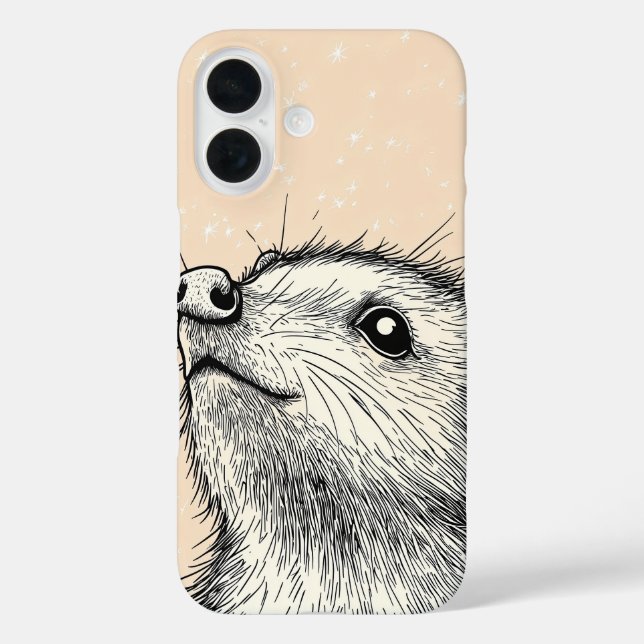Night Fox Geometry Case-Mate iPhone Hülle (Rückseite)