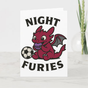 Night Furies Fußball T-Shirt Karte