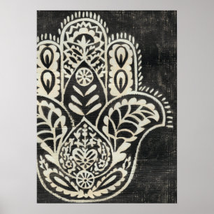 Night Hamsa Poster