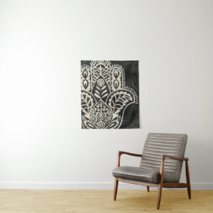 Night Hamsa Wandteppich