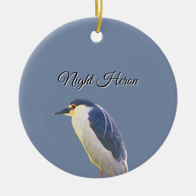 Night Heron Bird Ornament (Vorne)