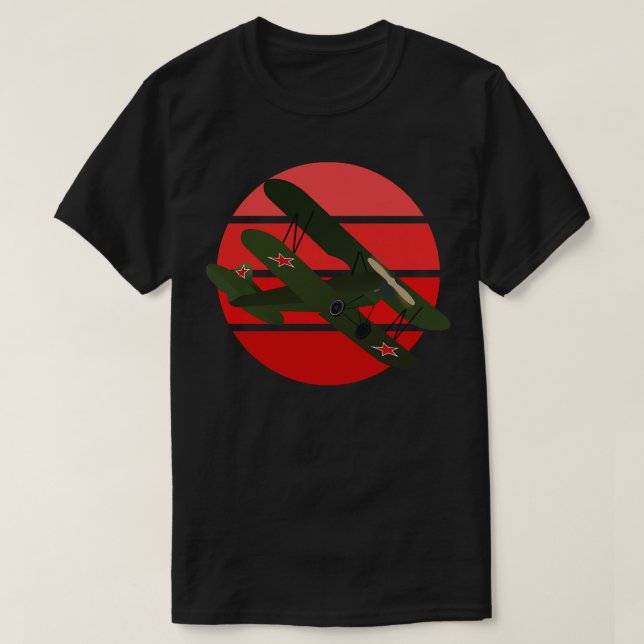Night Hexen Polikarpov Po2 Bomber T-Shirt (Design vorne)