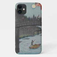 Night Kyobashi Bridge Vintage Ukiyo-e japanische K