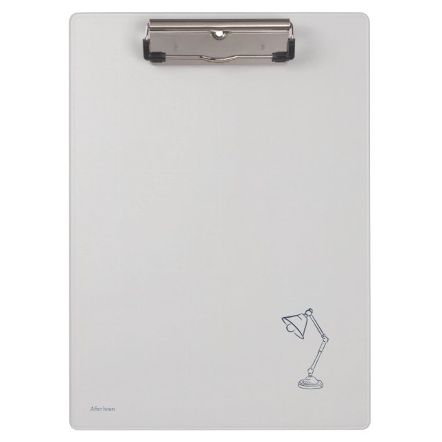 Night Lamp-Midnight Cartographer- Clipboard Klemmbrett (Vorderseite)