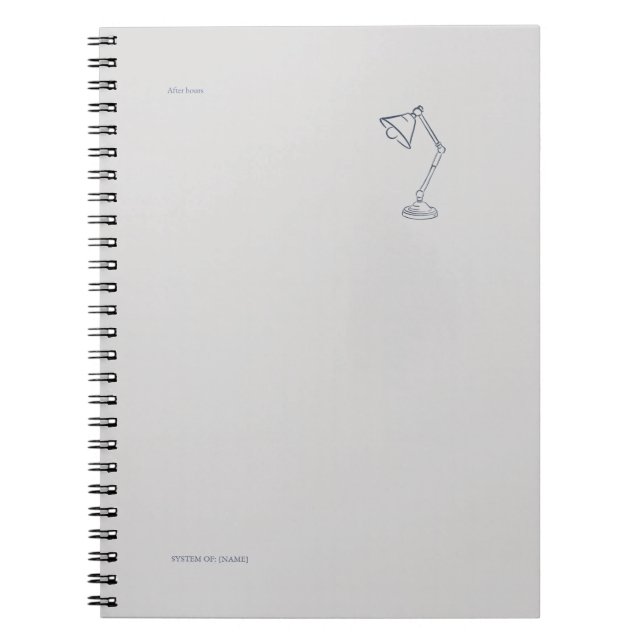 Night Lamp-Midnight Cartographer  Notizblock (Vorderseite)