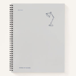 Night Lamp-Midnight Cartographer  Notizbuch