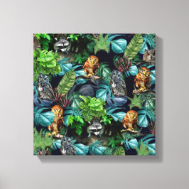 Night-live-Party Leinwanddruck