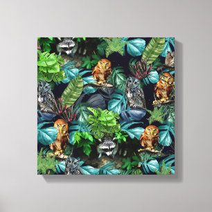 Night-live-Party Leinwanddruck