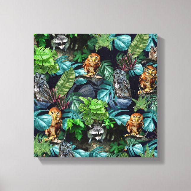 Night-live-Party Leinwanddruck (Vorderseite)