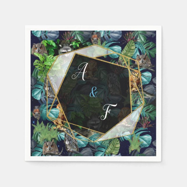 Night-live-Party Serviette (Vorderseite)