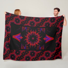 Night Lotus Fleece Blanket
