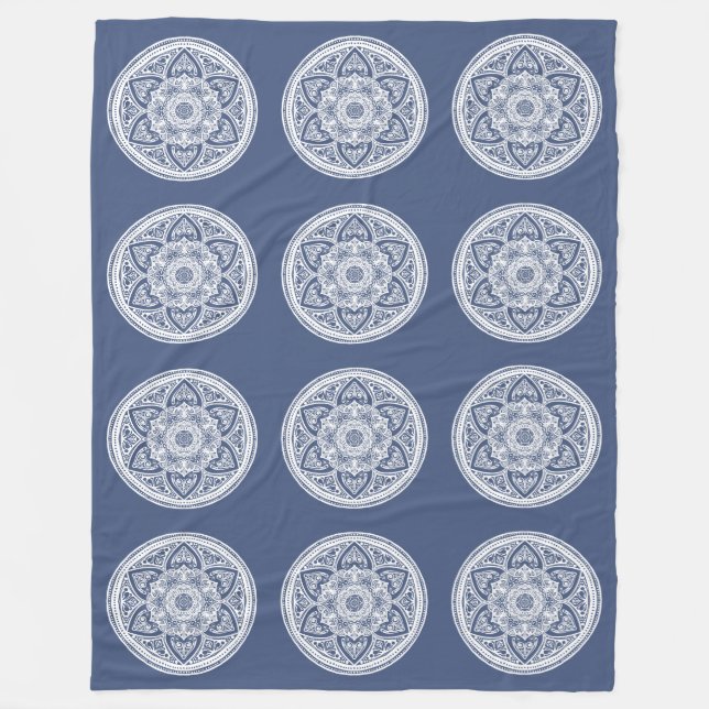 Night Mandala Fleecedecke (Vorderseite)
