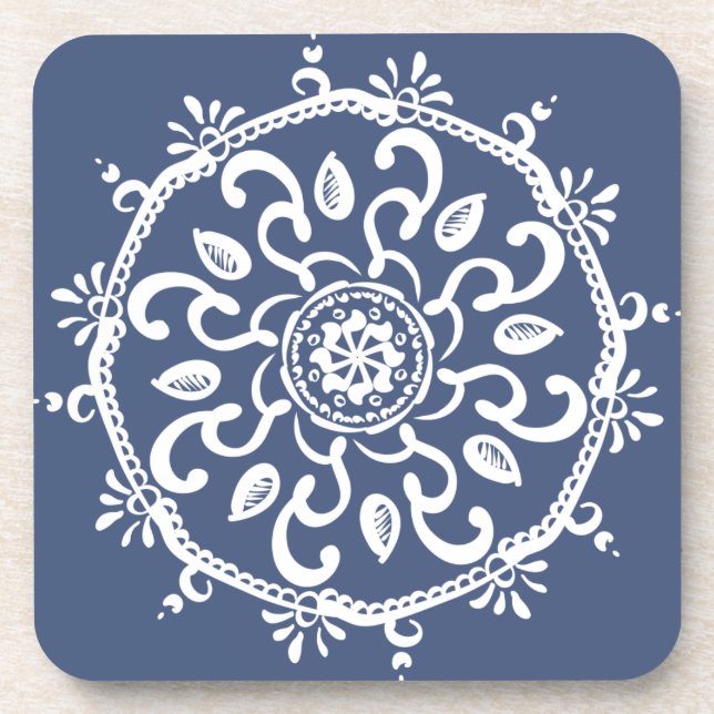 Night Mandala Untersetzer (Vorderseite)
