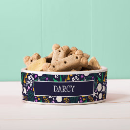 Night Moon Garden Floral Botanisches Muster Napf