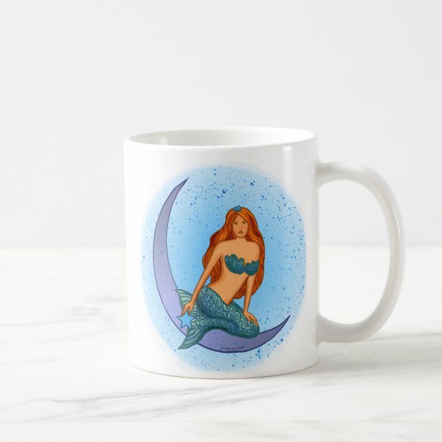 Night Moon Mermaid Kaffeetasse (Rechts)