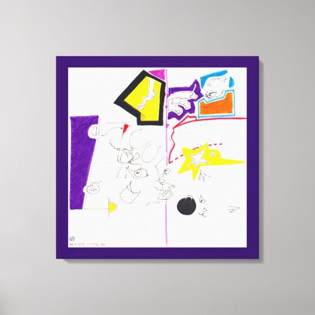 Night & Nickerchen Drawings 02 Canvas print Leinwanddruck (Vorderseite)