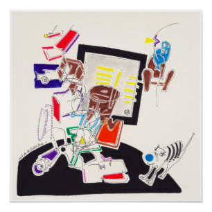 Night & Nickerchen Zeichnungen 10 von Pascale Baud Poster