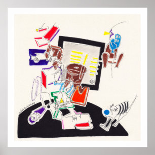 Night & Nickerchen Zeichnungen 10 von PBaud Archiv Poster