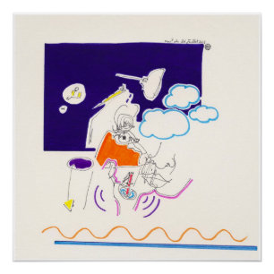 Night & Nickerchen Zeichnungen 11 von Pascale Baud Poster