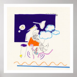 Night & Nickerchen Zeichnungen 11 von PBaud Archiv Poster