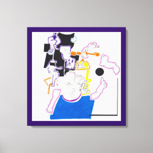 Night & Nickerchen Zeichnungen 14 Puppen und Girl- Leinwanddruck