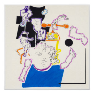 Night & Nickerchen Zeichnungen 14 von Pascale Baud Poster