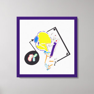 Night & Nickerchen Zeichnungen 15 Was sehen Sie ? Leinwanddruck