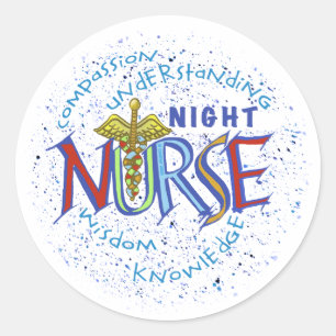 Night Nurse Motto Sticker