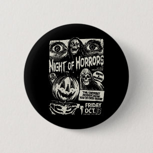 Night of Horrors Spooky Skeleton Kürbislaterne Ha Button