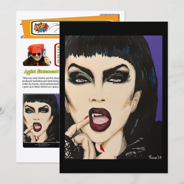 ‘Night on the Doorstep’ Painting Small-Scale Print Einladung (Vorne/Hinten)