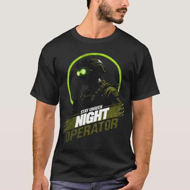 Night Operator Stay Unseen Tactical Vision T-Shirt (Vorderseite)