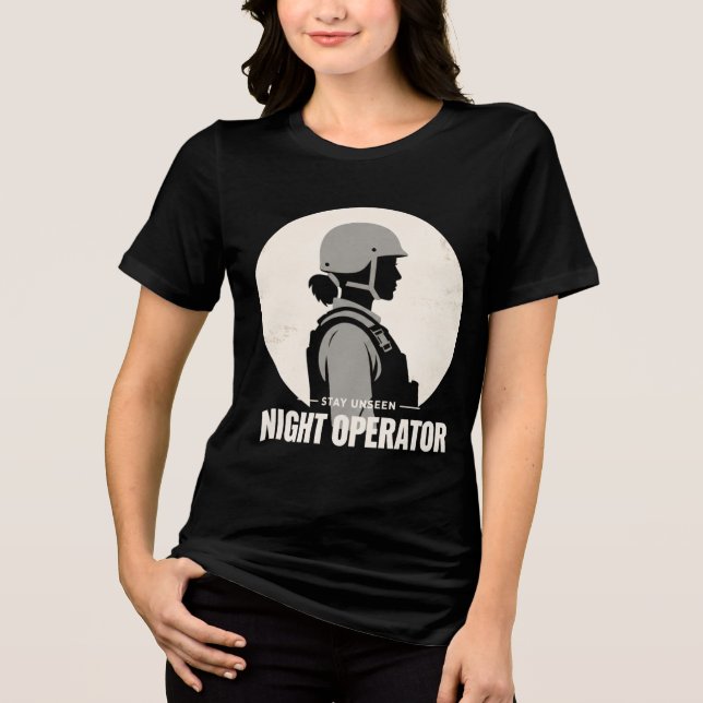 Night Operator Vintage Women’s Tactical Tee (Vorderseite)