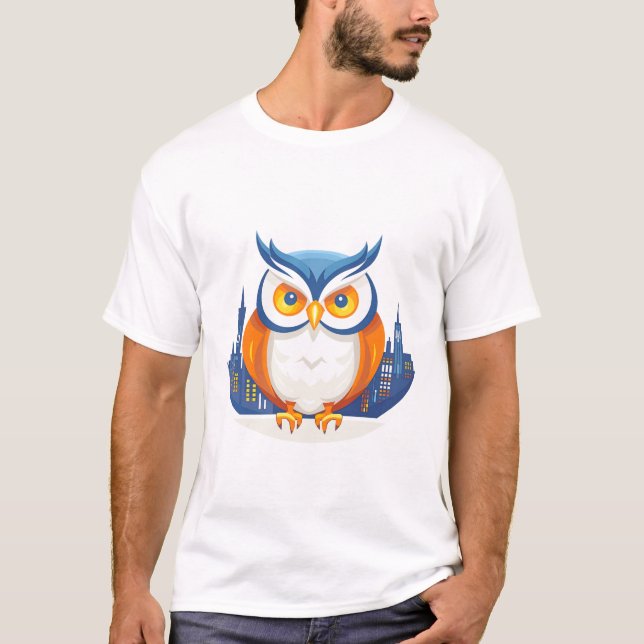Night Owl Animal Beauty Nature Naturerlebnis T-Shirt (Vorderseite)