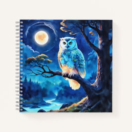 Night Owl Spirale Notebook Notizbuch