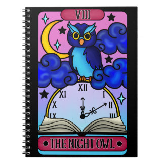 Night Owl Tarot Notebook Notizblock
