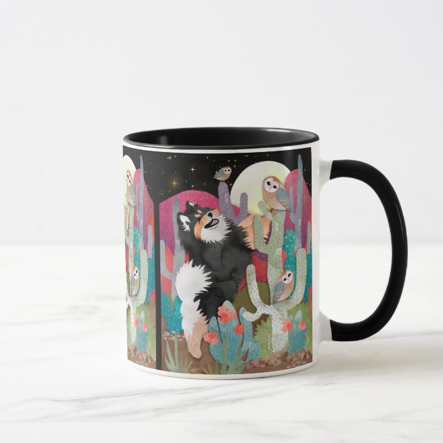 NIGHT OWLS Finnischer Lapphund 11 OZ TASSE (Rechts)