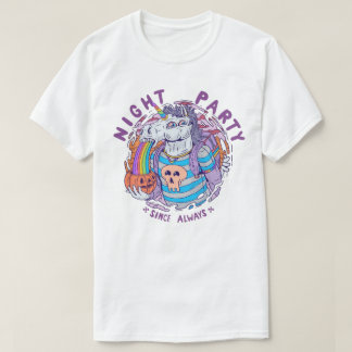 NIGHT PARTY - Einhorn T-Shirt