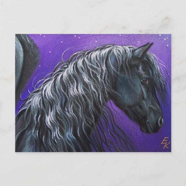 Night Pegasus Postkarte (Vorderseite)