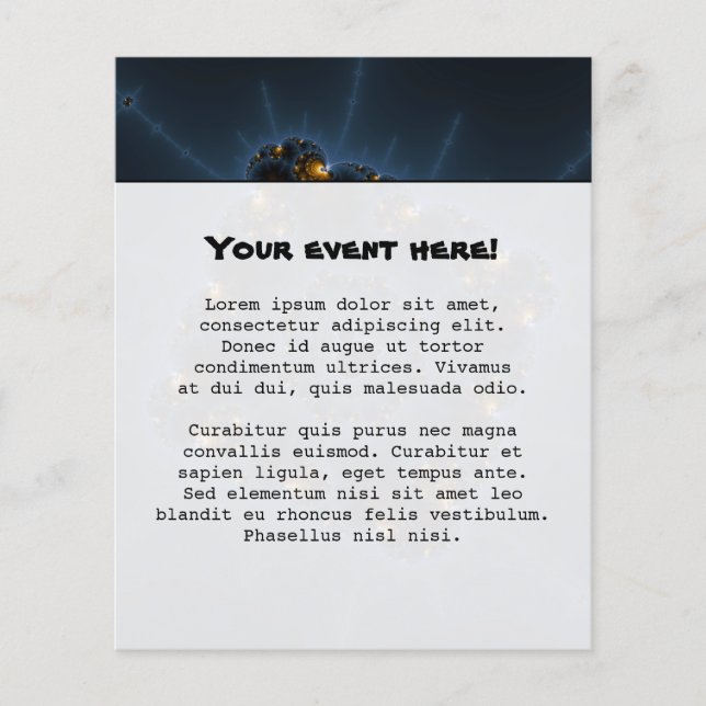 Night Prowler Fraktal Art Flyer (Vorne)