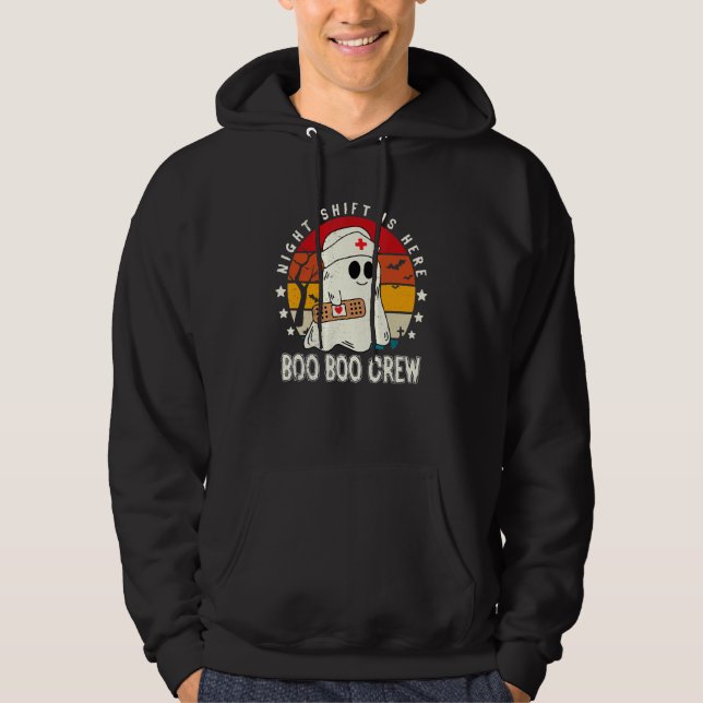 Night Shift Boo Boo Crew Krankenschwester Medical  Hoodie (Vorderseite)