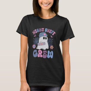 Night Shift Crew Funny Night Shift Nurween Hallowe T-Shirt